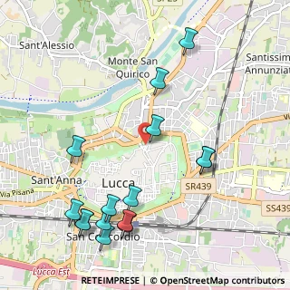 Mappa Piazza S. Maria, 55100 Lucca LU, Italia (1.28267)