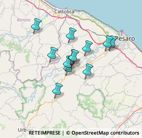 Mappa 61022 Vallefoglia PU, Italia (5.05667)