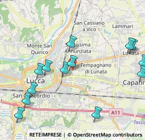 Mappa Via di Tempagnano, 55100 Arancio LU, Italia (2.53462)
