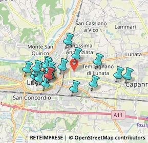 Mappa Via di Tempagnano, 55100 Arancio LU, Italia (1.7225)