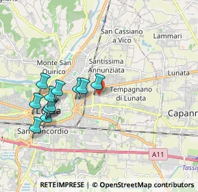 Mappa Via di Tempagnano, 55100 Arancio LU, Italia (1.9775)