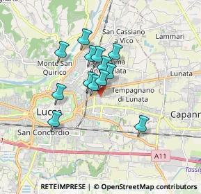Mappa Via di Tempagnano, 55100 Arancio LU, Italia (1.29231)