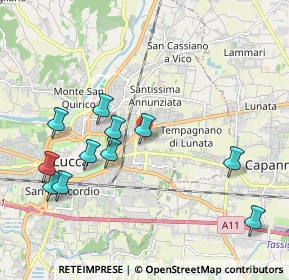 Mappa Via di Tempagnano, 55100 Arancio LU, Italia (2.17636)