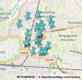 Mappa Via di Tempagnano, 55100 Arancio LU, Italia (0.7215)