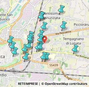 Mappa Via di Tempagnano, 55100 Arancio LU, Italia (0.9325)