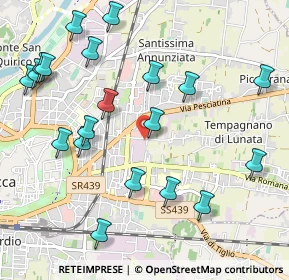 Mappa Via di Tempagnano, 55100 Arancio LU, Italia (1.225)