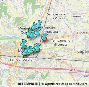 Mappa Località Arancio, 55100 Lucca LU, Italia (1.54882)