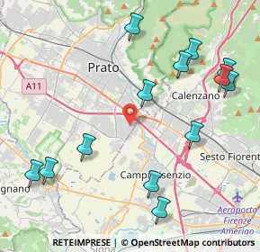 Mappa Via dei Confini, 59100 Prato PO, Italia (5.05692)