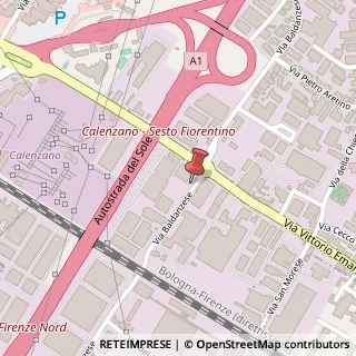 Mappa Via Baldanzese,  149, 50041 Calenzano, Firenze (Toscana)