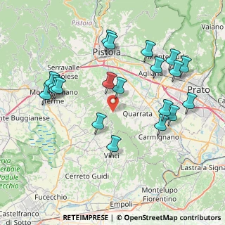 Mappa Via Guado o Granchiaie, 51039 Quarrata PT, Italia (8.6425)
