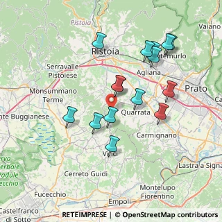 Mappa Via Guado o Granchiaie, 51039 Quarrata PT, Italia (7.31533)