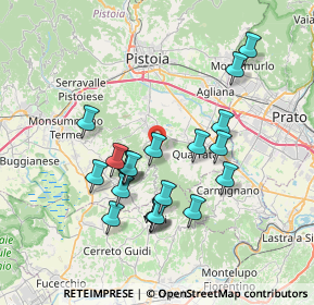 Mappa Via Guado o Granchiaie, 51039 Quarrata PT, Italia (6.94)