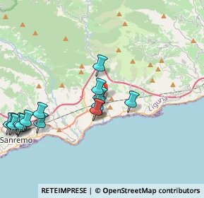 Mappa Regione Doneghe, 18038 Taggia IM, Italia (4.61438)