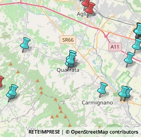 Mappa Piazza Rocco Chinnici, 51039 Quarrata PT, Italia (6.2205)