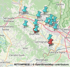 Mappa Piazza Rocco Chinnici, 51039 Quarrata PT, Italia (6.736)