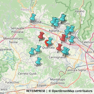Mappa Via Camillo Benso Conte di Cavour, 51039 Quarrata PT, Italia (7.057)