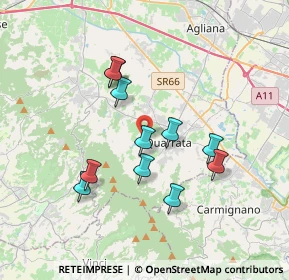 Mappa Via Boschetti e Campano, 51039 Quarrata PT, Italia (3.27182)