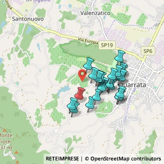 Mappa Via Boschetti e Campano, 51039 Quarrata PT, Italia (0.7625)