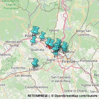 Mappa Via Giulio Gacci, 59100 Prato PO, Italia (8.705)