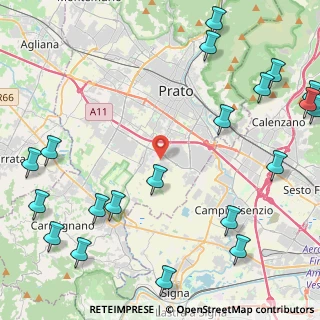 Mappa Via Giulio Gacci, 59100 Prato PO, Italia (6.5255)