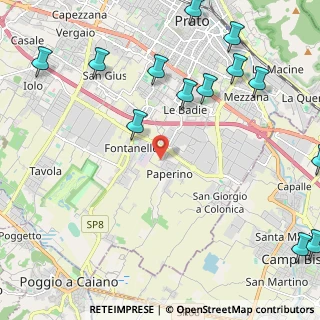 Mappa Via Giulio Gacci, 59100 Prato PO, Italia (3.11692)