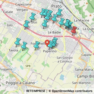 Mappa Via Giulio Gacci, 59100 Prato PO, Italia (2.13)