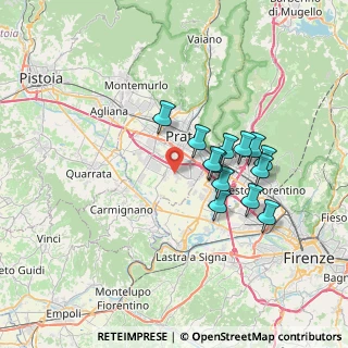 Mappa Via Giulio Gacci, 59100 Prato PO, Italia (6.23692)
