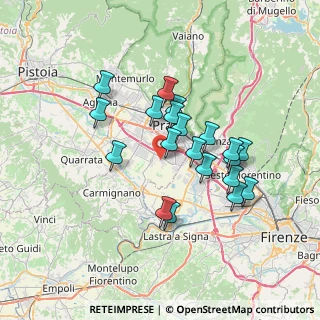 Mappa Via Giulio Gacci, 59100 Prato PO, Italia (6.193)