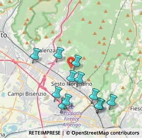 Mappa Via del Borgo, 50019 Sesto Fiorentino FI, Italia (3.91667)