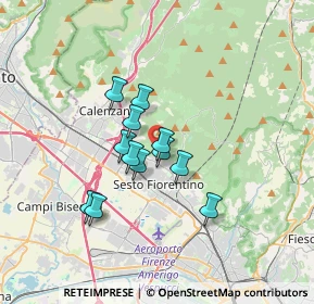 Mappa Via del Borgo, 50019 Sesto Fiorentino FI, Italia (2.56833)