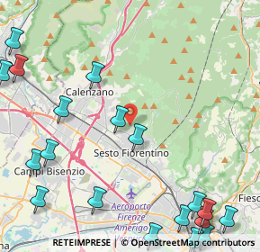 Mappa Via del Borgo, 50019 Sesto Fiorentino FI, Italia (6.678)