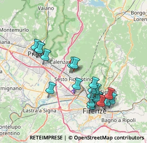 Mappa Via del Borgo, 50019 Sesto Fiorentino FI, Italia (7.728)