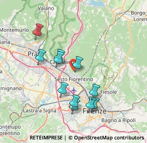 Mappa Via del Borgo, 50019 Sesto Fiorentino FI, Italia (7.05636)