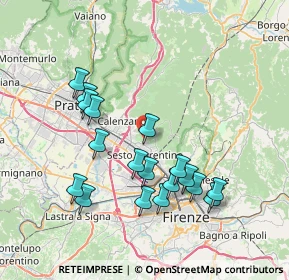 Mappa Via del Borgo, 50019 Sesto Fiorentino FI, Italia (7.56333)