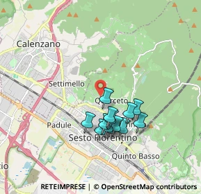 Mappa Via del Borgo, 50019 Sesto Fiorentino FI, Italia (1.54077)
