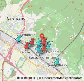 Mappa Via del Borgo, 50019 Sesto Fiorentino FI, Italia (1.50364)