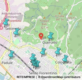 Mappa Via del Borgo, 50019 Sesto Fiorentino FI, Italia (1.29091)