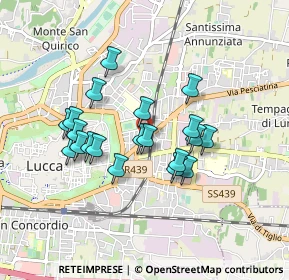 Mappa Viale Castruccio Castracani, 55100 Lucca LU, Italia (0.7665)