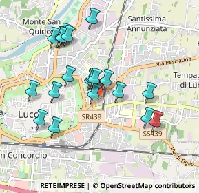 Mappa Viale Castruccio Castracani, 55100 Lucca LU, Italia (0.9145)