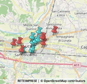 Mappa Viale Castruccio Castracani, 55100 Lucca LU, Italia (1.42714)
