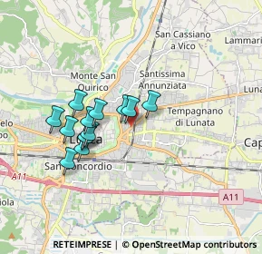 Mappa Viale Castruccio Castracani, 55100 Lucca LU, Italia (1.48385)