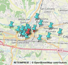 Mappa Viale Castruccio Castracani, 55100 Lucca LU, Italia (1.3995)