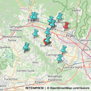 Mappa Via Giuseppe Giusti, 51039 Quarrata PT, Italia (6.966)