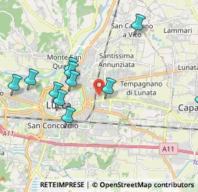 Mappa Traversa IV di Viale Castracani, 55100 Lucca LU, Italia (2.26667)