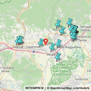 Mappa Via delle Pollinelle, 55016 Porcari LU, Italia (9.346)
