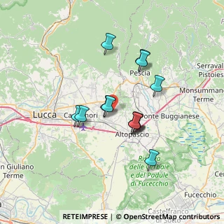 Mappa Via delle Pollinelle, 55016 Porcari LU, Italia (5.86538)