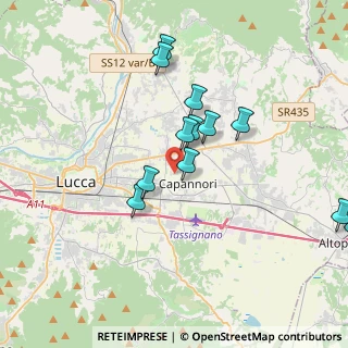 Mappa Via Domenico Chelini Roma, 55012 Capannori LU, Italia (4.26077)