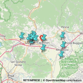 Mappa Via Domenico Chelini Roma, 55012 Capannori LU, Italia (5.65929)
