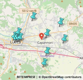 Mappa Via Domenico Chelini Roma, 55012 Capannori LU, Italia (4.28333)