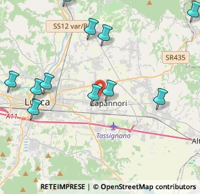 Mappa Via Domenico Chelini Roma, 55012 Capannori LU, Italia (5.68538)